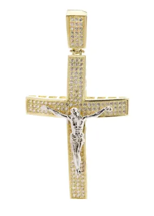 10K Gold Cross / Crucifix Pendant |  8 Grams