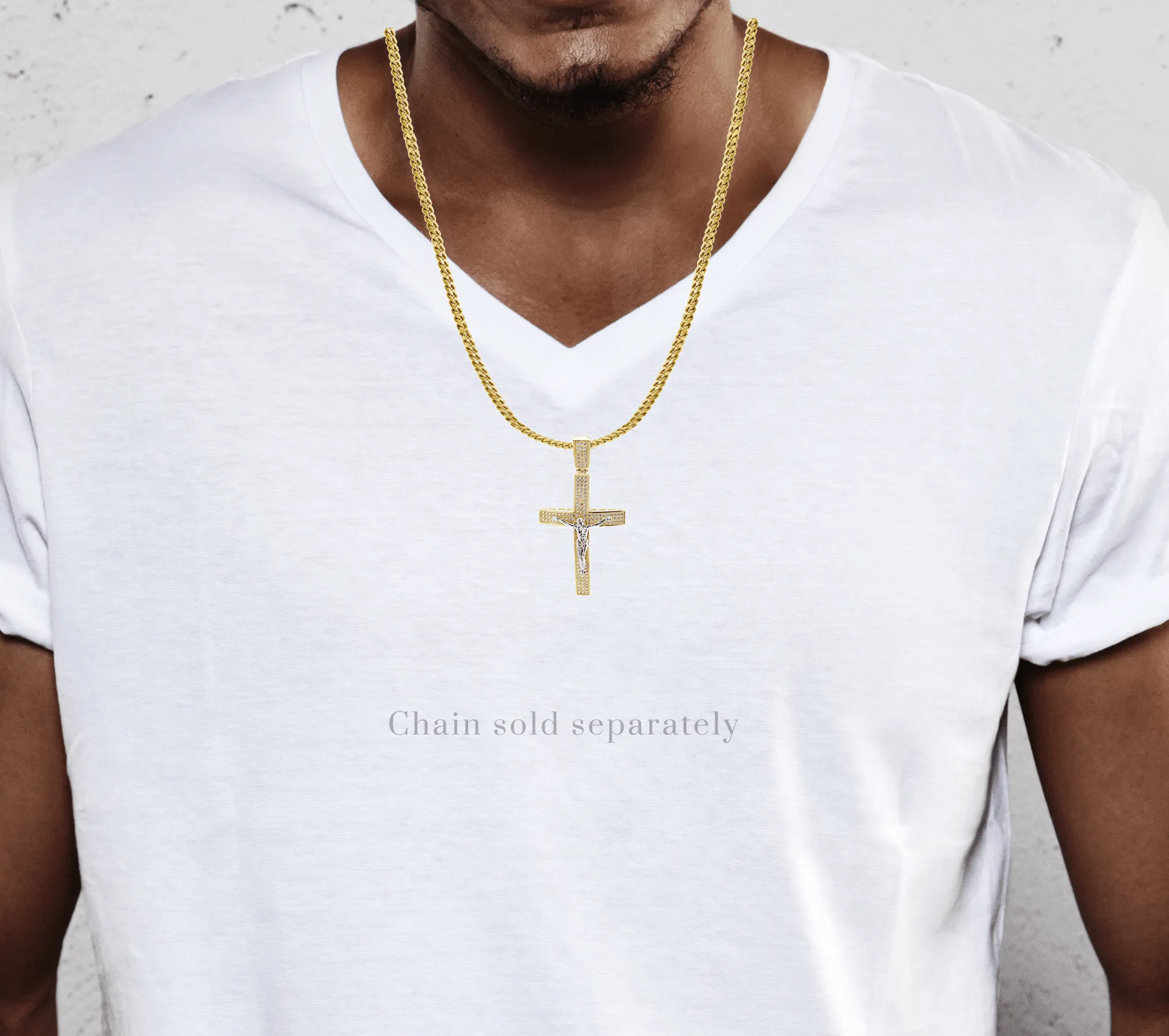 10K Gold Cross / Crucifix Pendant |  8 Grams