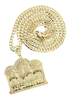 10K Yellow Gold Last Supper Necklace | Appx 18.3 Grams