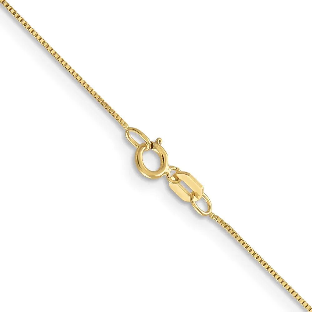 10KT Yellow Gold 14-inch 0.5MM Childrens Box Chain