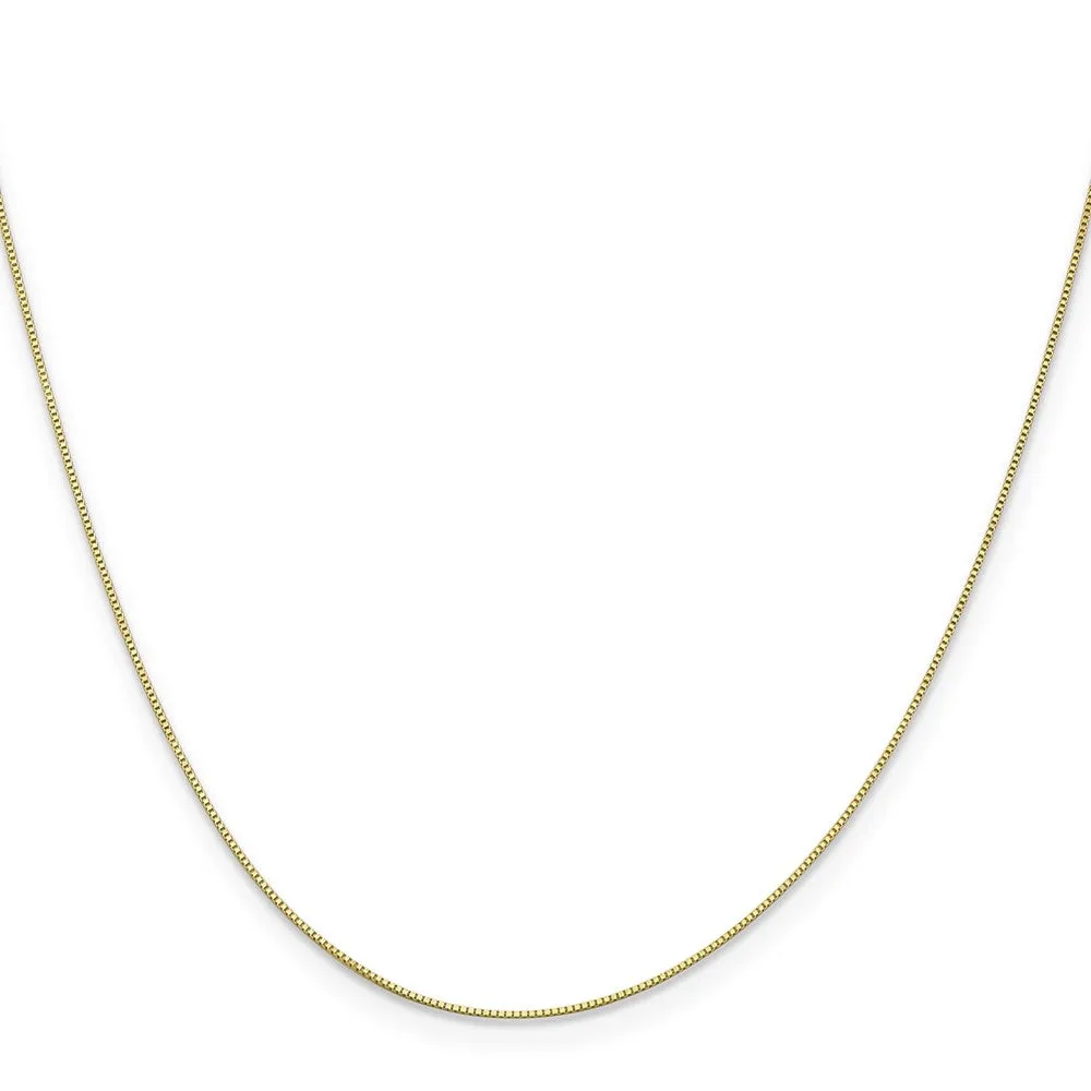 10KT Yellow Gold 14-inch 0.5MM Childrens Box Chain