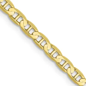 10KT Yellow Gold 18-inch 3MM Anchor Link Chain