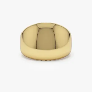 14k Chunky Gold Dome Graduating Statement Ring