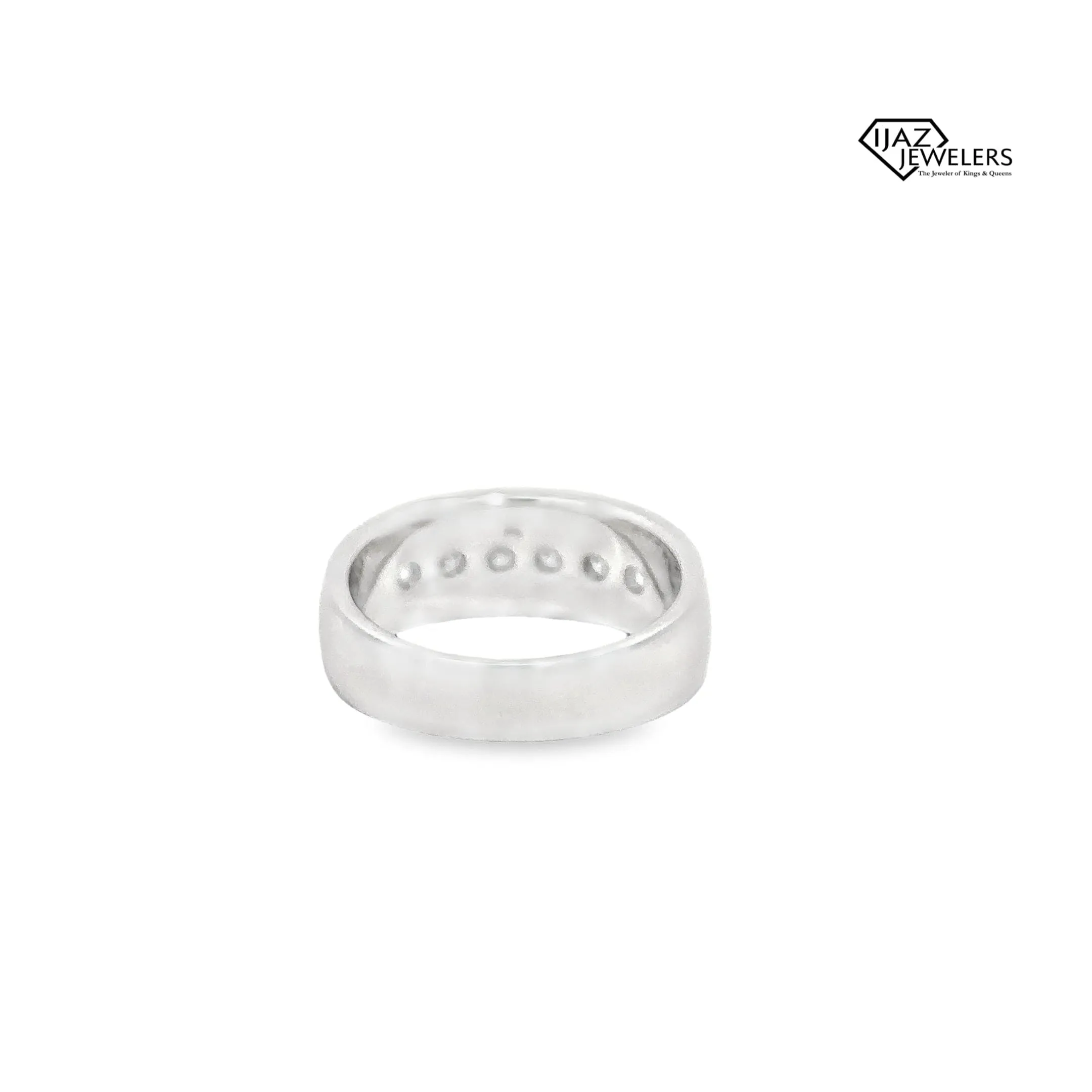 14K White Gold 1.03 CTW Diamond Band