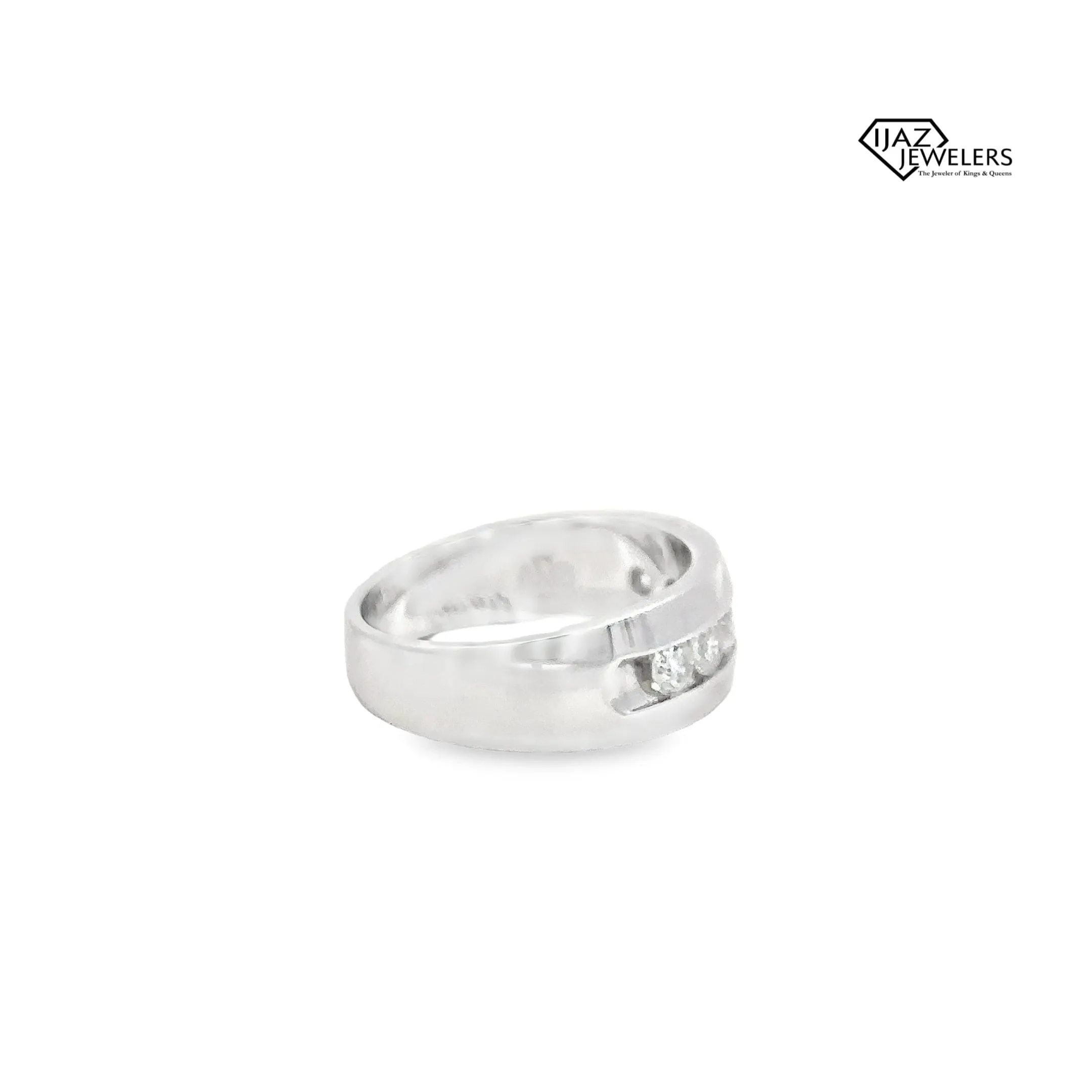 14K White Gold 1.03 CTW Diamond Band