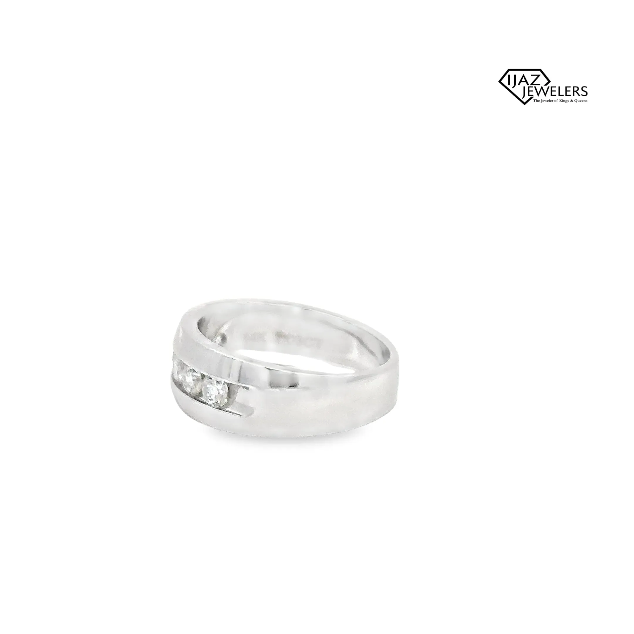 14K White Gold 1.03 CTW Diamond Band