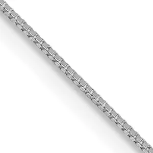 14KT White Gold 20-inch 0.5MM Box Pendant Chain