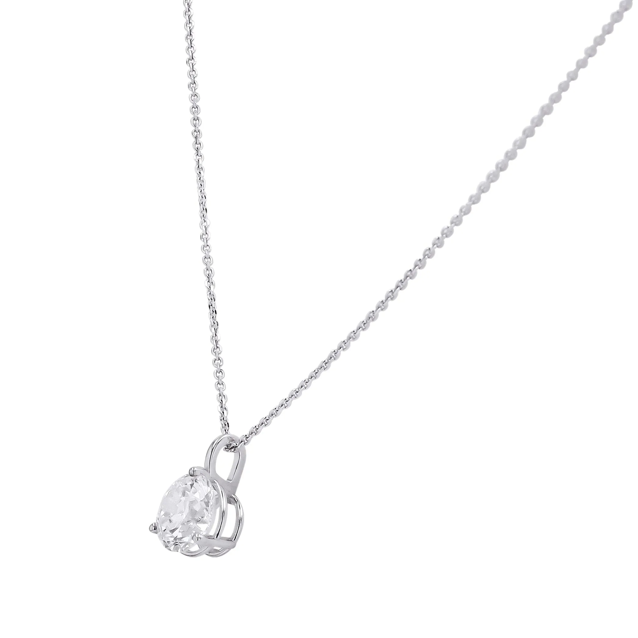 1.50 Carat Diamond Pendant Necklace