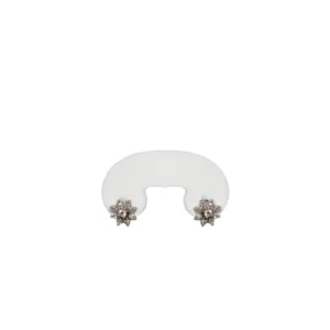 18kt White Gold Cluster Diamond Earrings