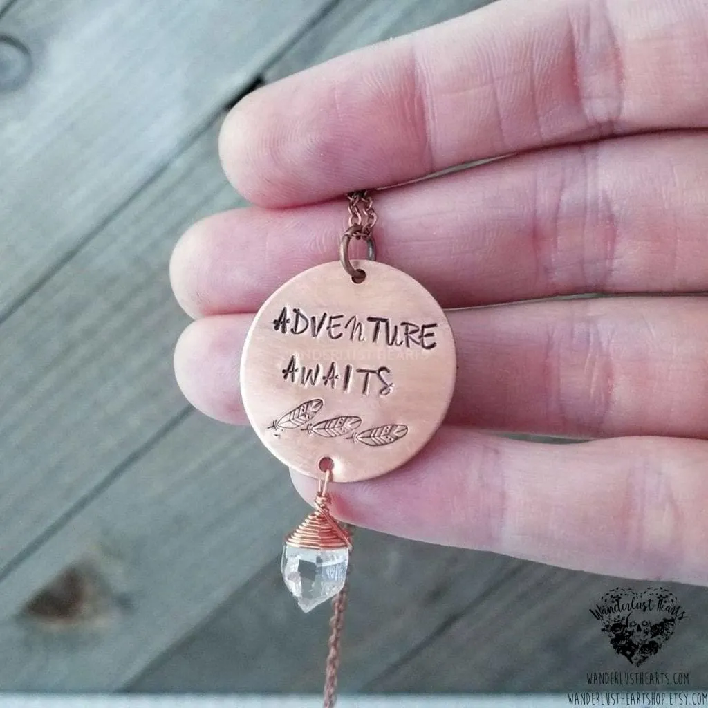 Adventure Awaits necklace