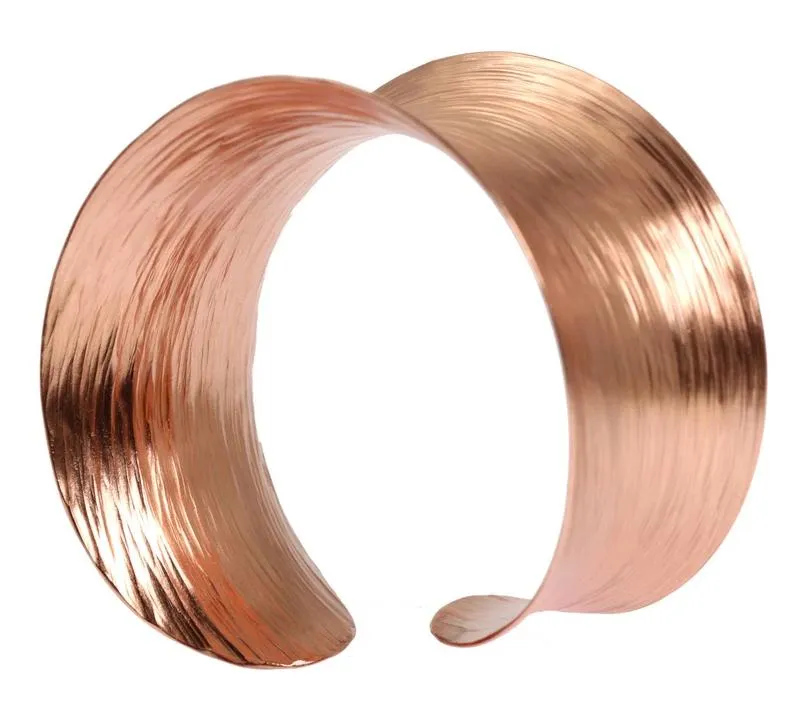 Anticlastic Copper Bark Bangle Bracelet