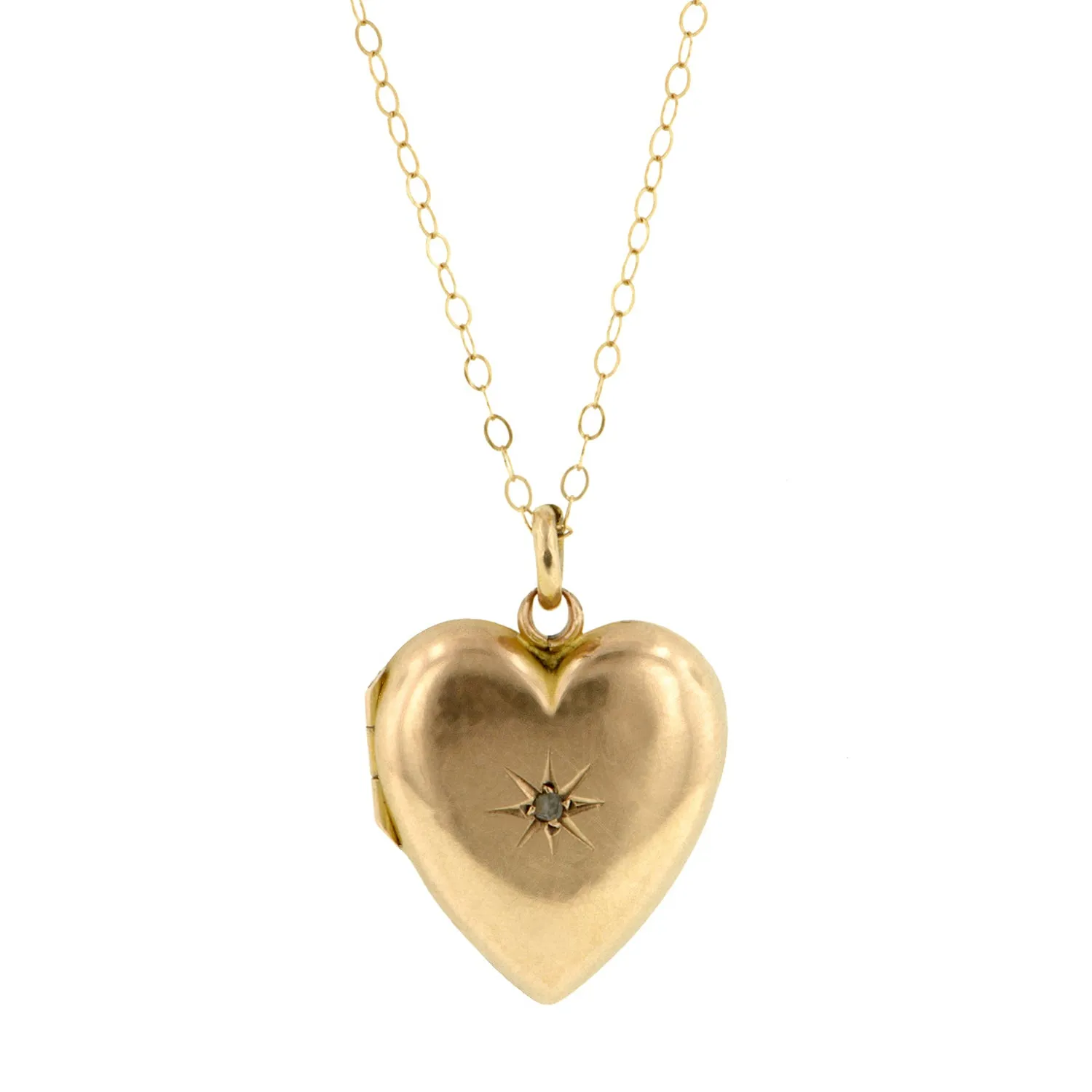 Antique Diamond Heart Locket