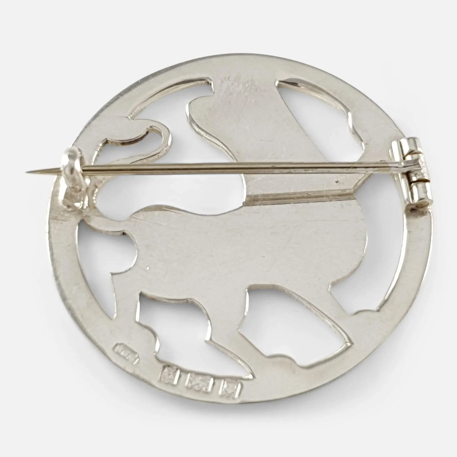 Art Deco Silver Lion Brooch, H.G. Murphy