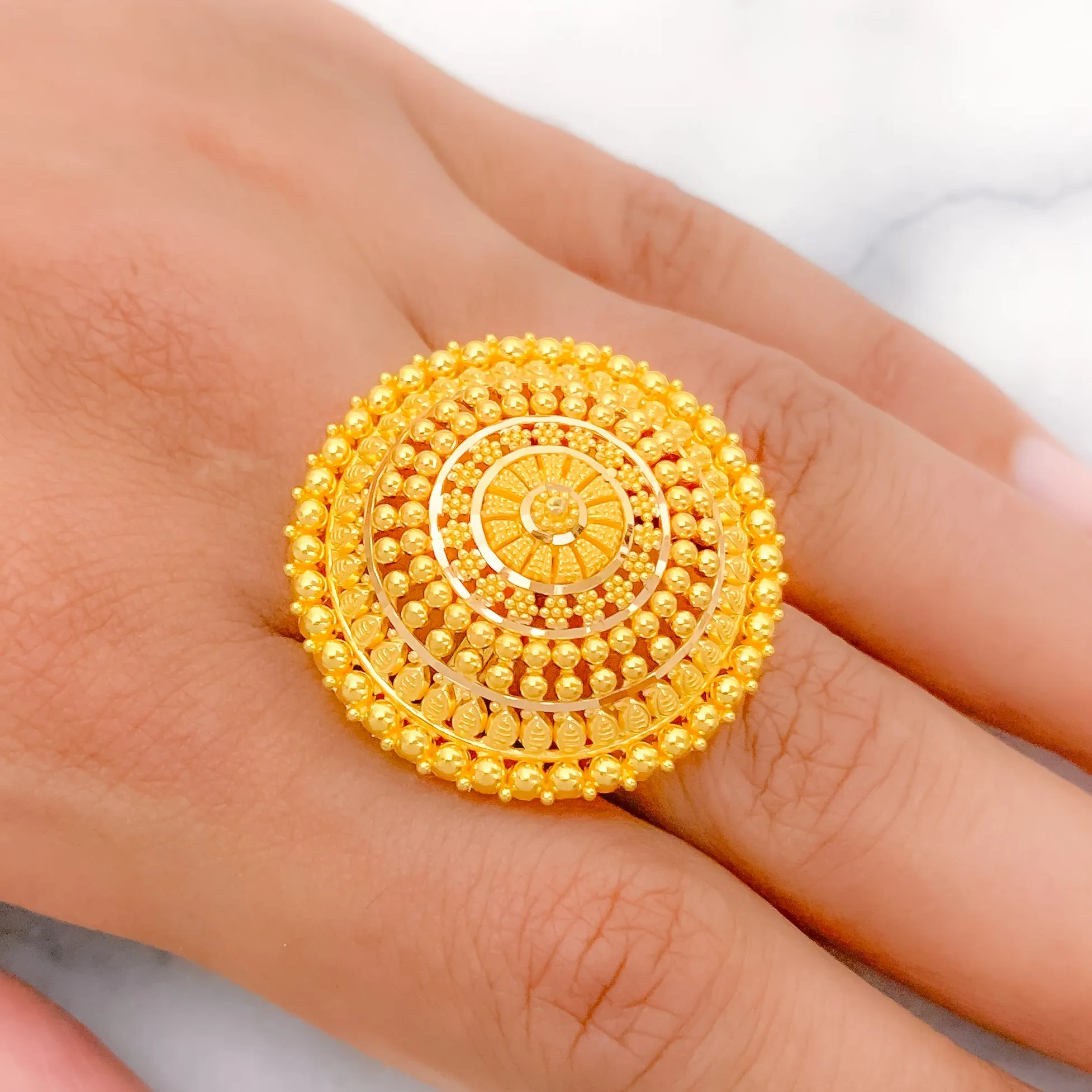 Beaded Dome Ring