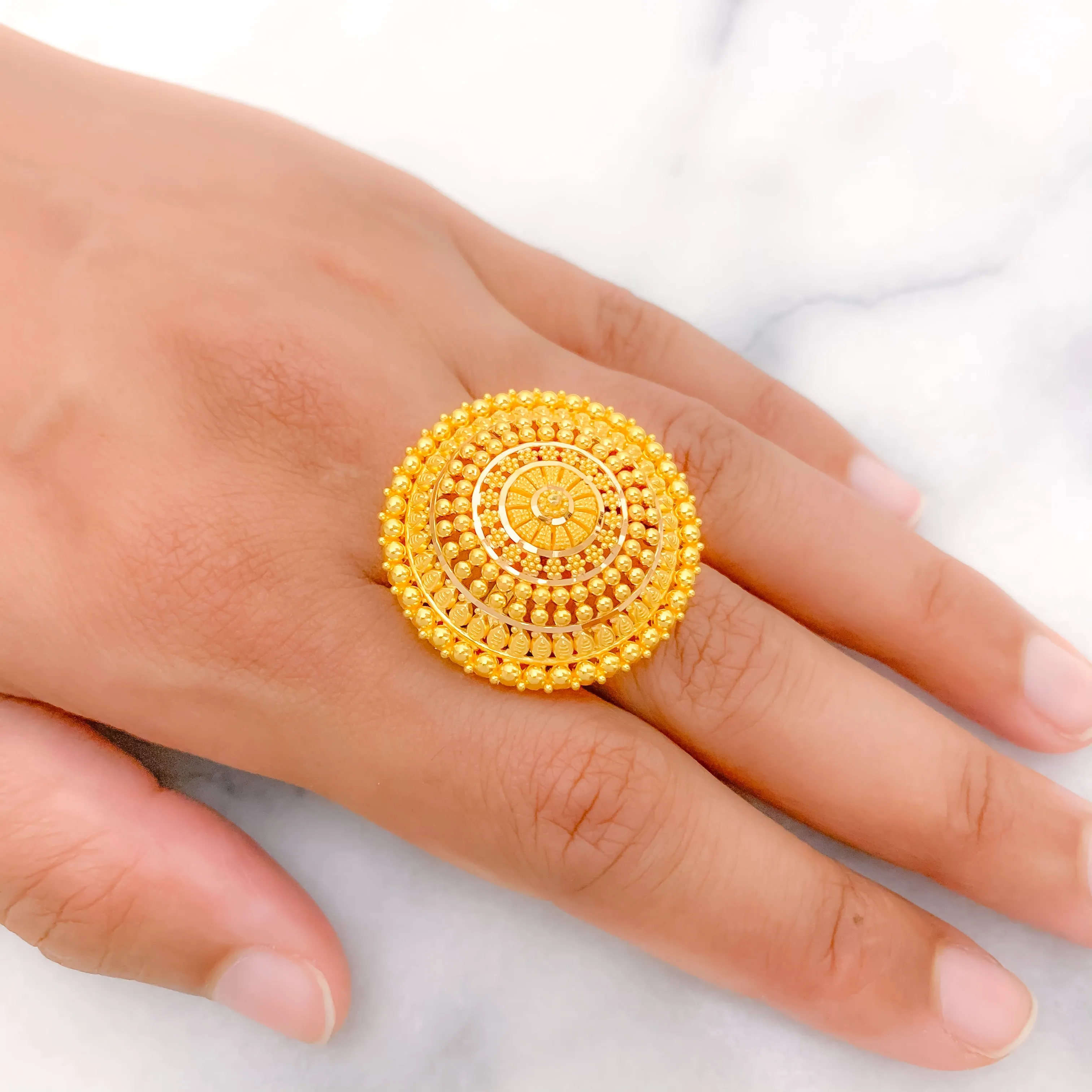 Beaded Dome Ring