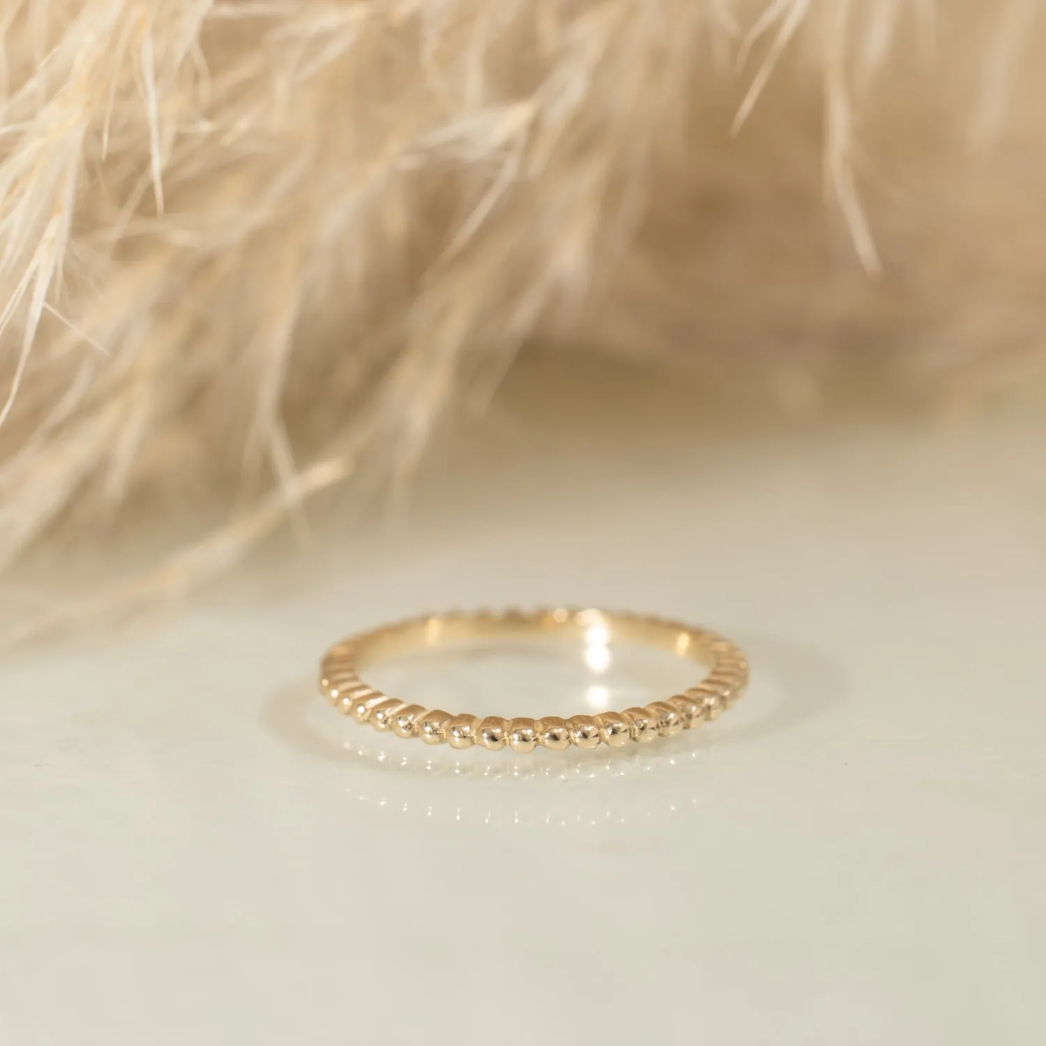 Beaded Wedding Band