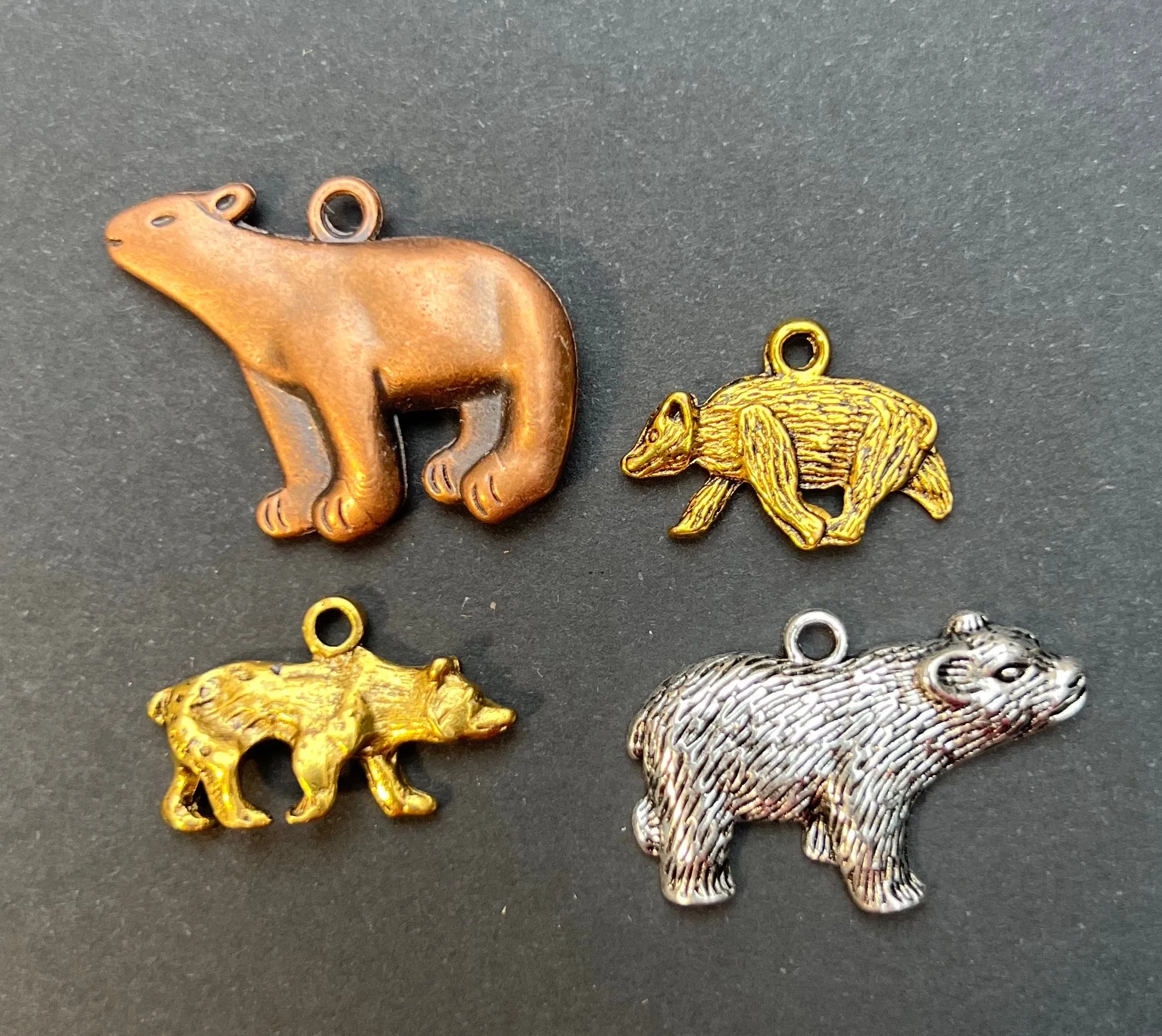 Bear Charms / Pendants - 2cm - 3.2cm wide