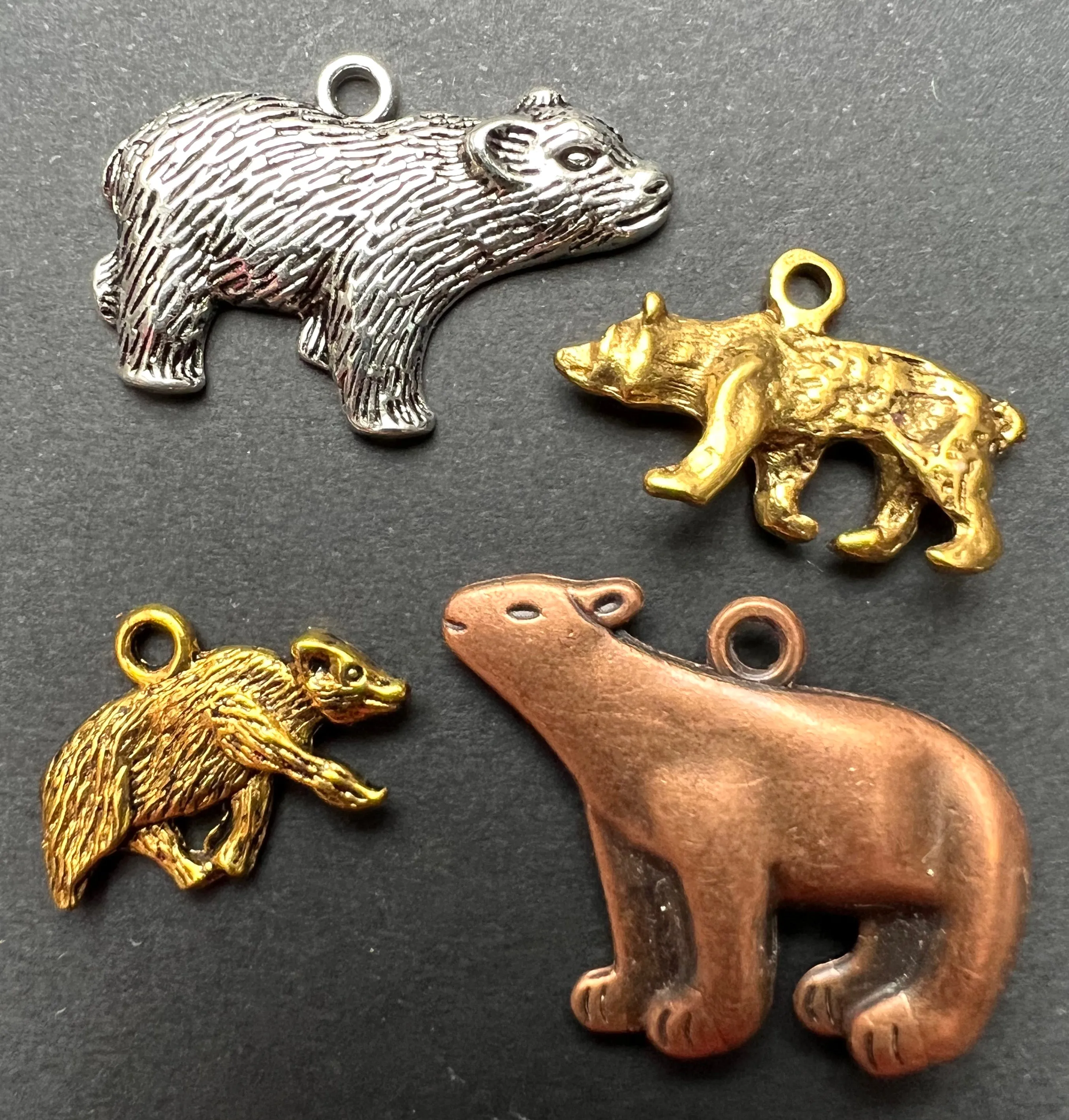 Bear Charms / Pendants - 2cm - 3.2cm wide