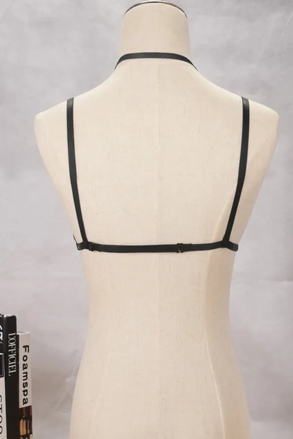 Black Elastic Strap Body Harness