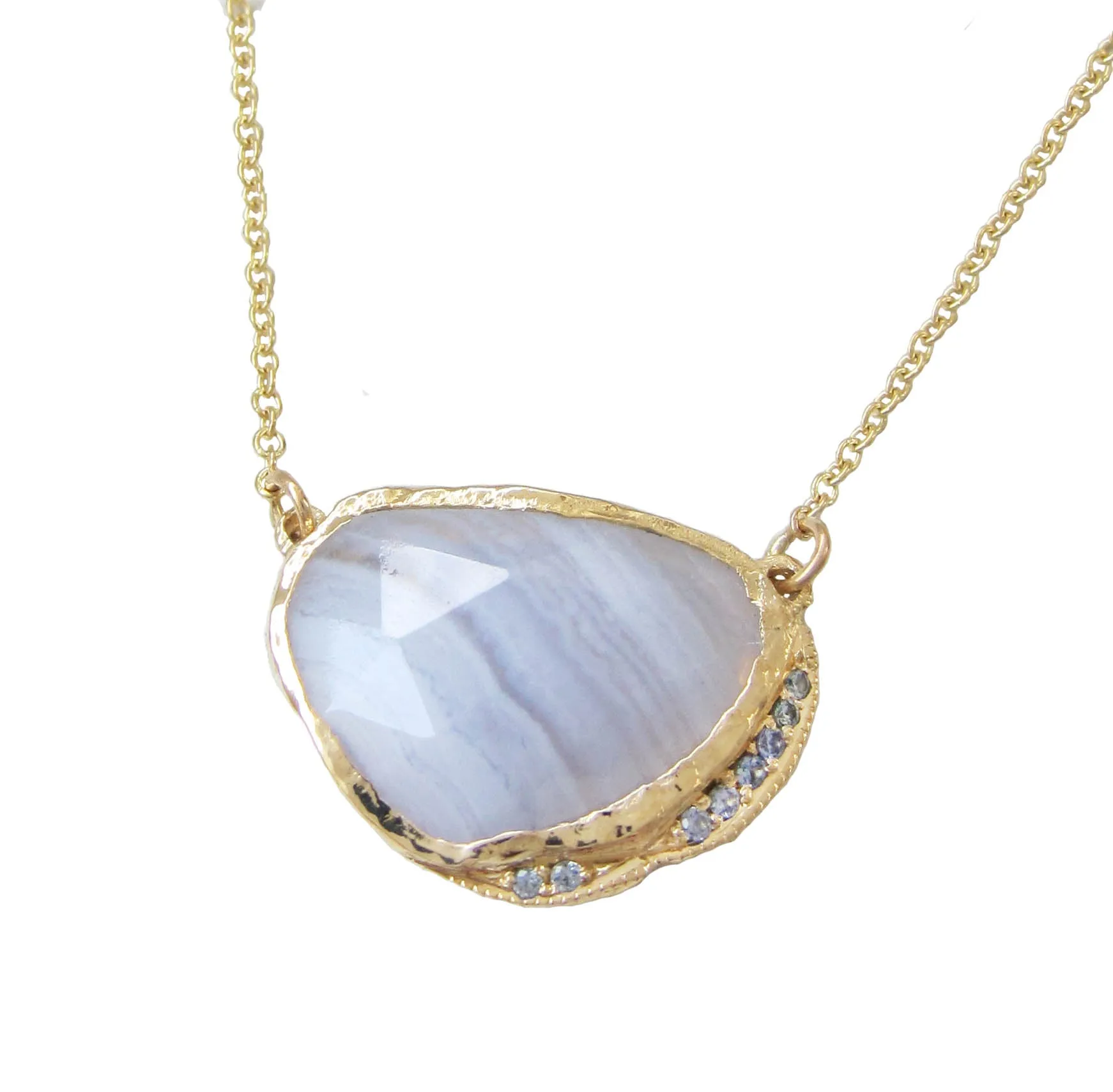 Blue Lace Agate Hidden Cove Necklace