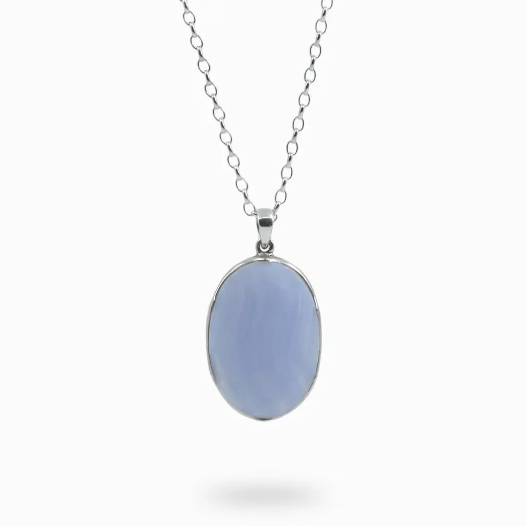 Blue Lace Agate Necklace