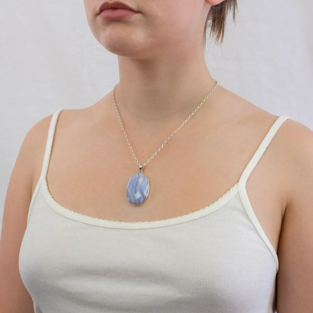 Blue Lace Agate Necklace