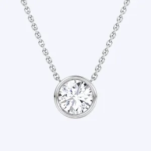 Brenna Diamond Solitaire Pendant Necklace