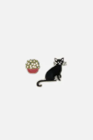 Cat Plant Pin Set