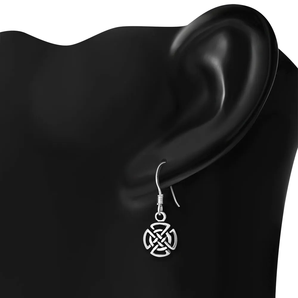 Celtic Knot Silver Earrings