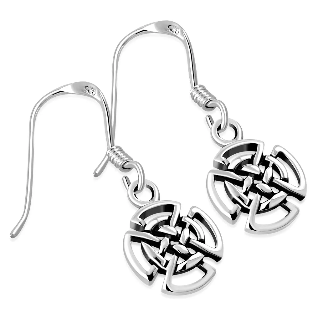 Celtic Knot Silver Earrings