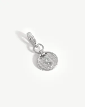 Clip-On Initial Pendant - Initial S | Silver Plated