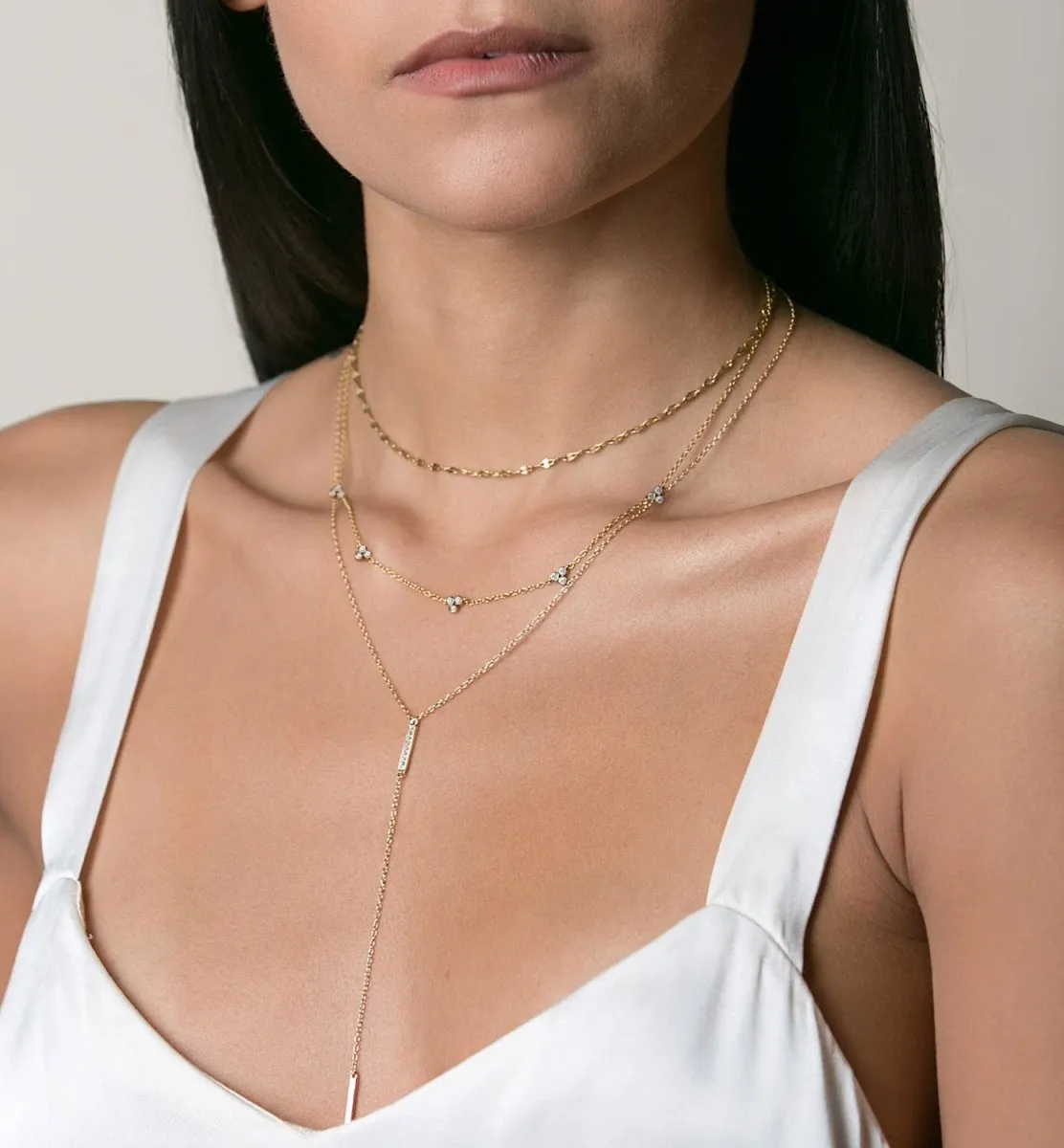 Clover Bar Lariat Layered Duo