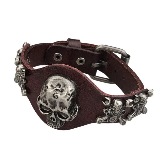 Cuff bracelets & bangles,genuine leather charm love bracelet