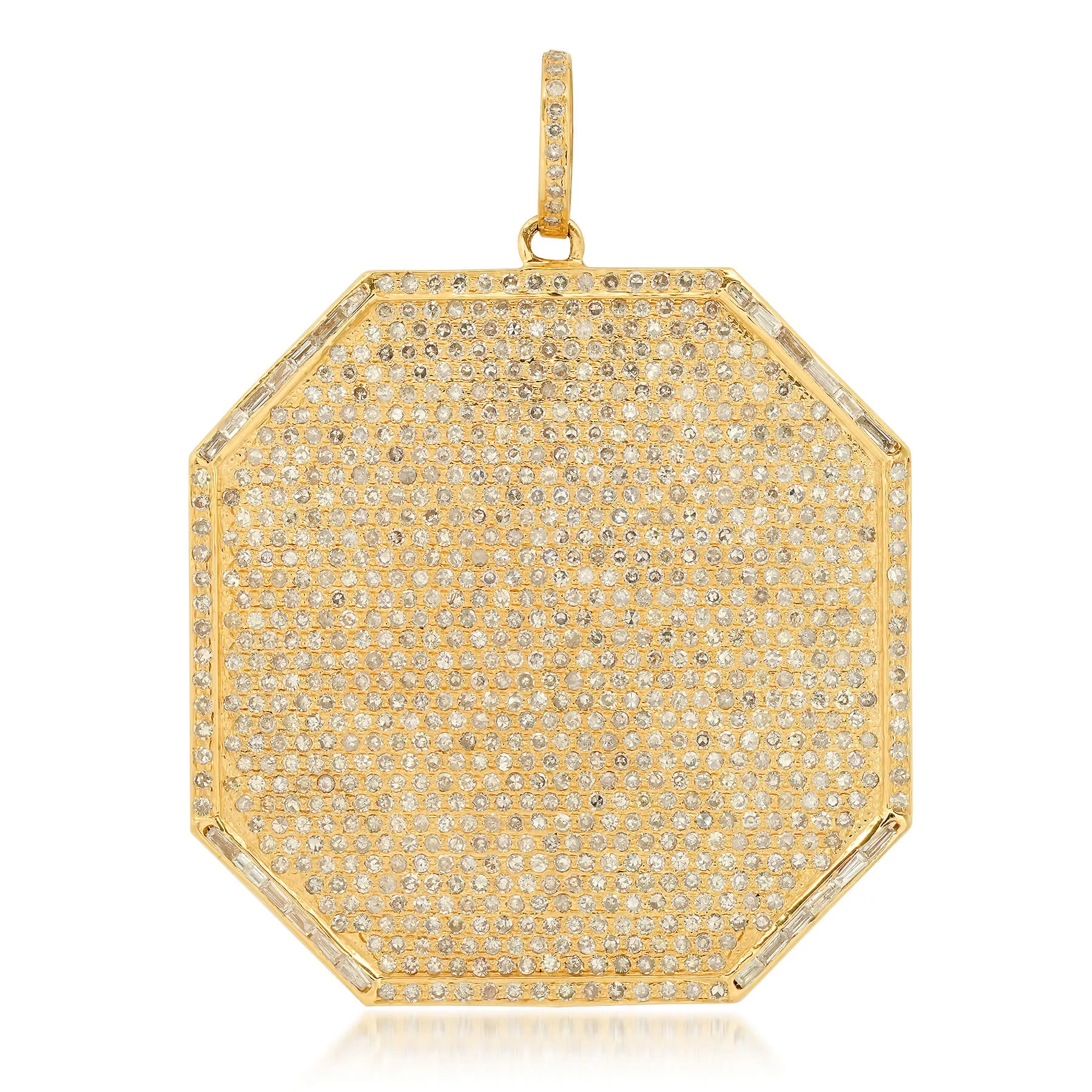 DEFEND 8 SIDED PENDANT, GOLD