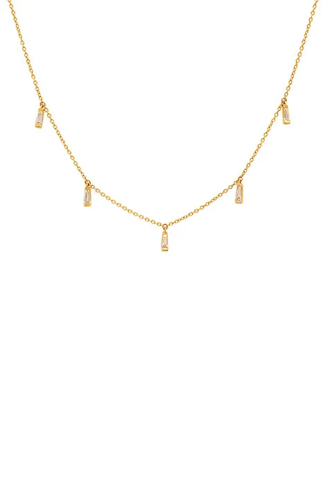 Diamond Baguette Necklace