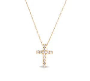 Diamond Cross in Yellow Gold