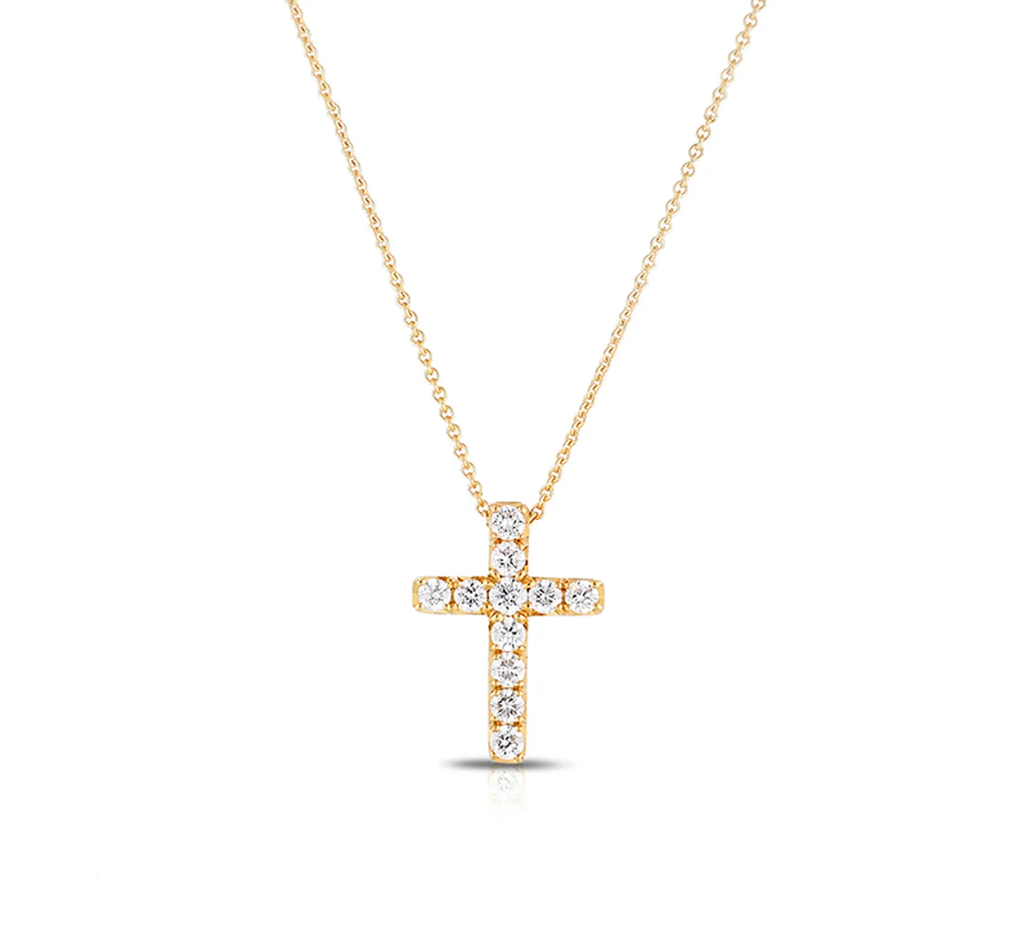 Diamond Cross in Yellow Gold