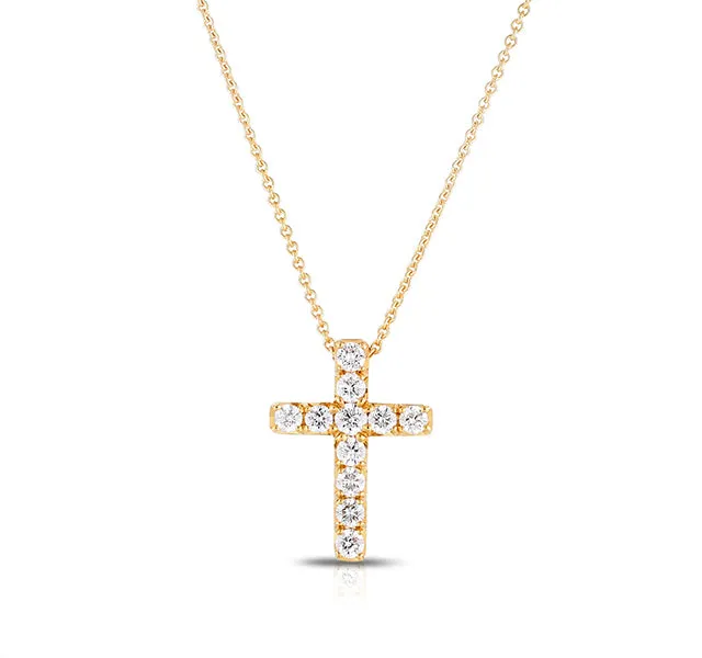 Diamond Cross in Yellow Gold