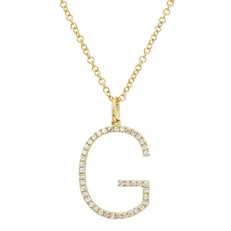 DIAMOND INITIAL LETTERS - GOLD   DIAMOND