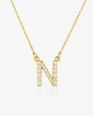 Diamond Initial Necklace