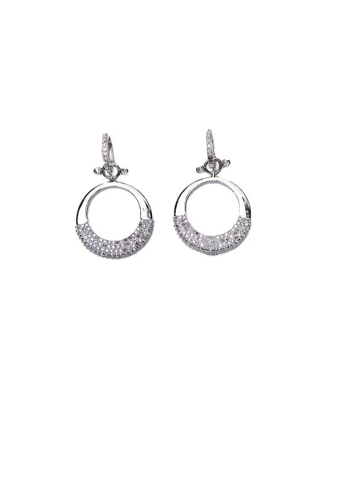 Diamond Saucer Earrings