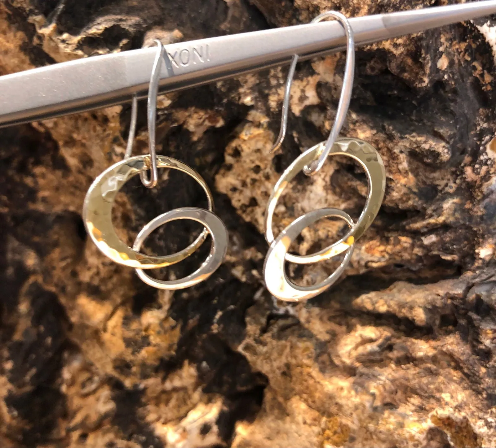 EL Designs "Entwined Elegance" Two-Toned Loop Earrings