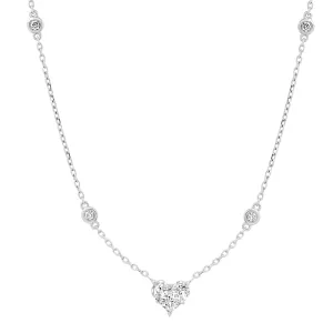 Endless Love Diamond Illusion Heart Necklace