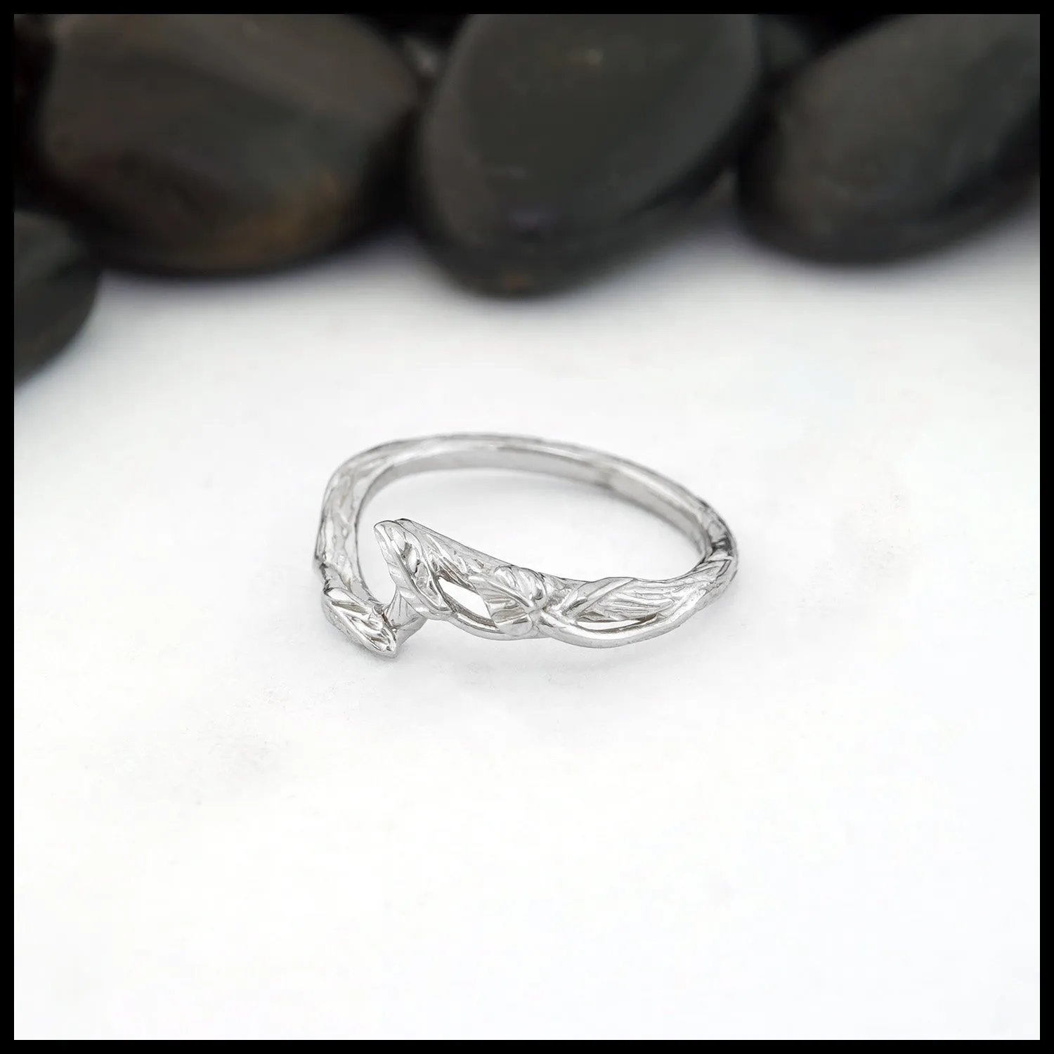 Entwined Engagement Set in 14K White Gold