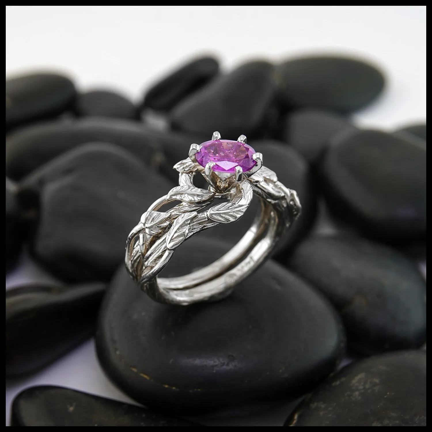 Entwined Engagement Set in 14K White Gold