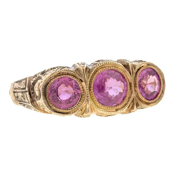 Estate Pink Sapphire Ring