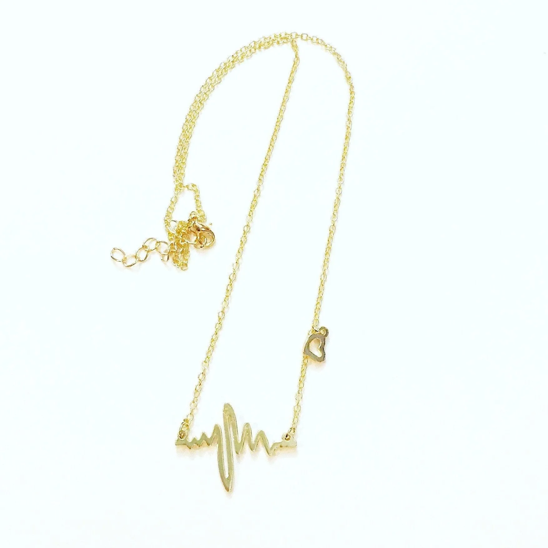 Every Heartbeat Necklace in Gold