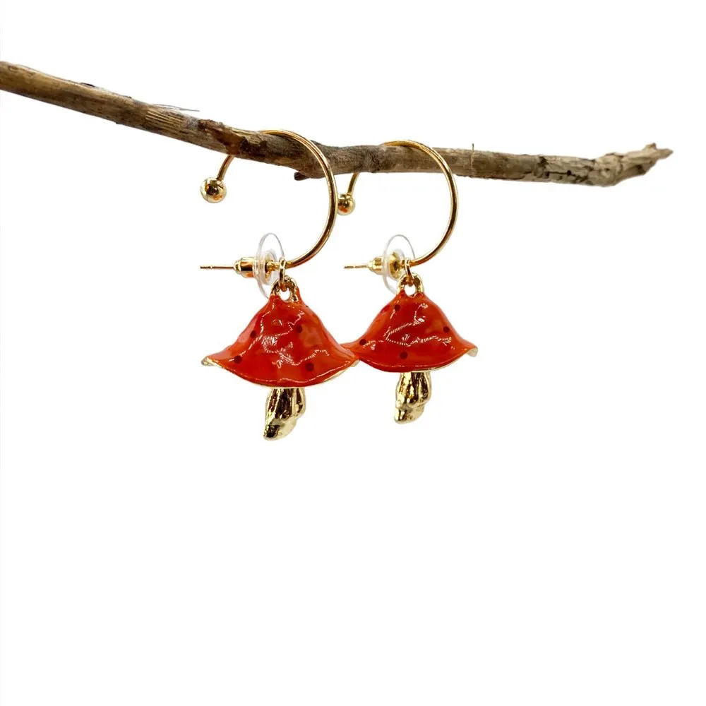 Forage Red Earrings