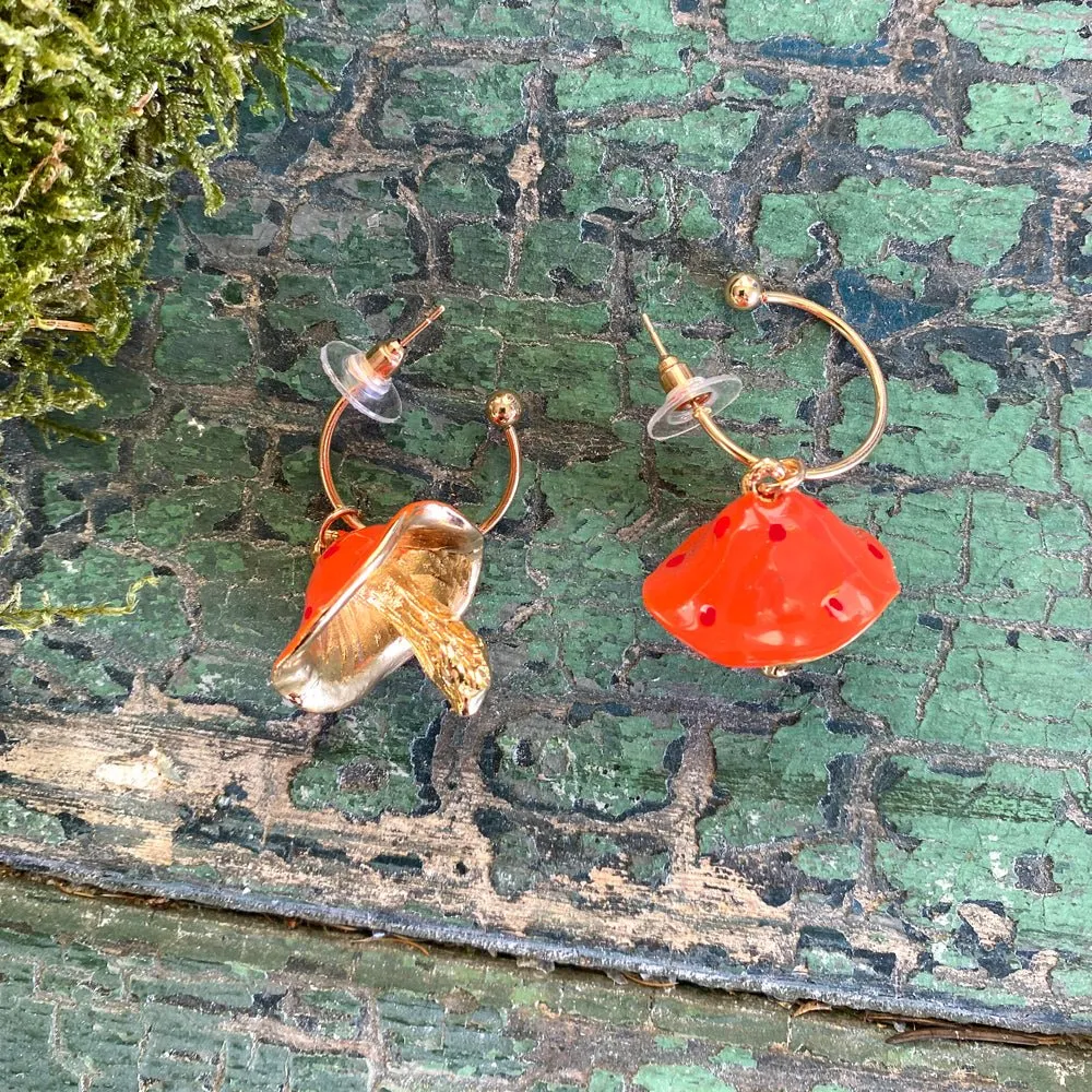 Forage Red Earrings