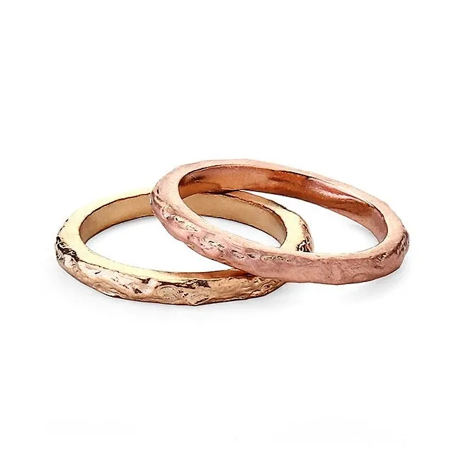 Gold Rustic Treasure Ring - 2.3 mm